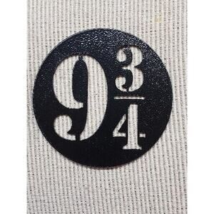 9 3/4 Metal Sign (4”) - Inspired Harry Potter Movie Prop BAM! (Howarts Express)